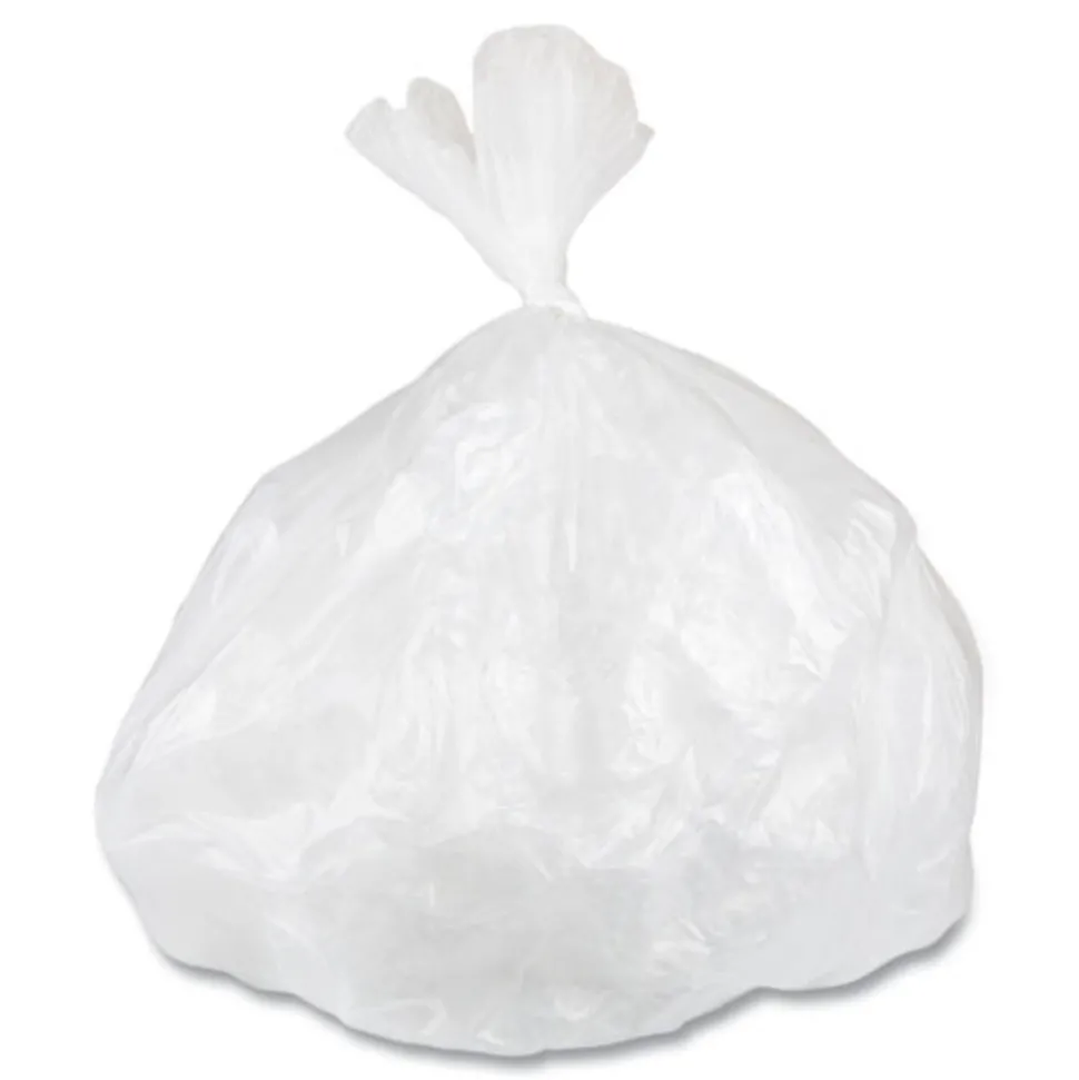 Inteplast Group Low-Density 16 Gallon 24 in. x 32 in. Commercial Can Liners - White (500/Carton)