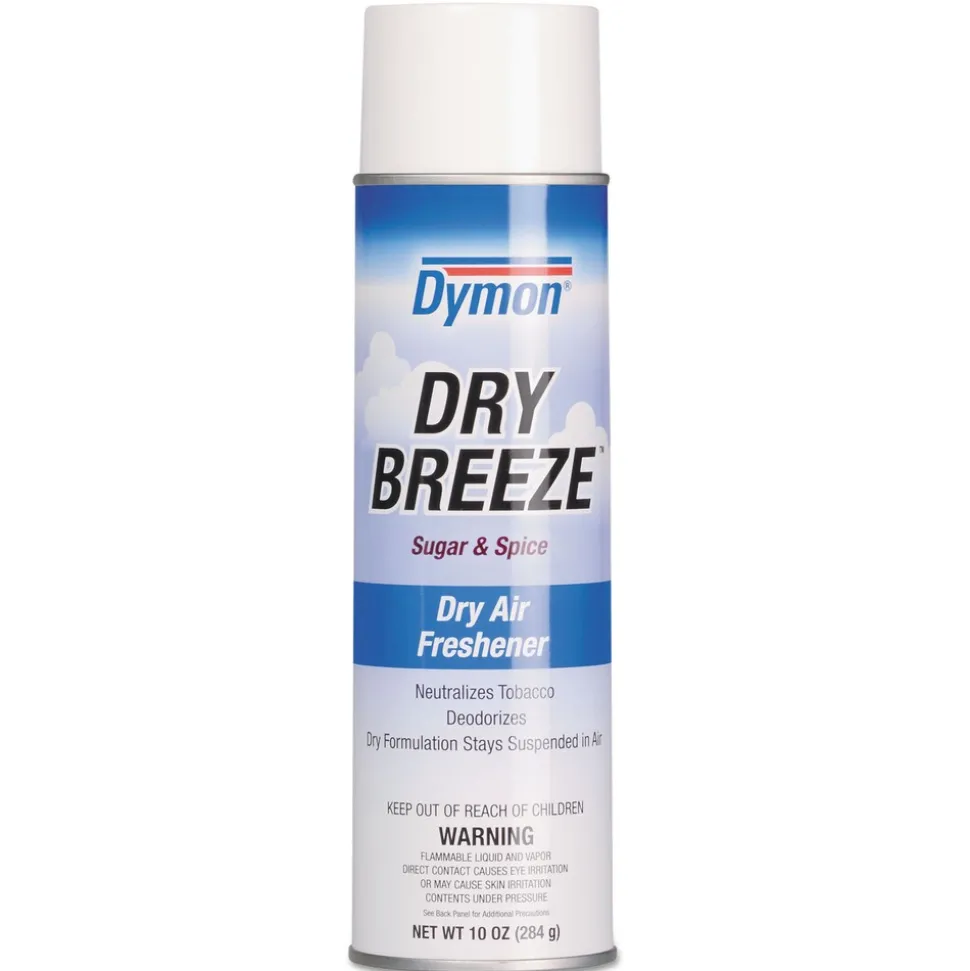 ITW Dymon Dry Breeze 10 oz. Aerosol Air Freshener Spray - Sugar and Spice (12/Carton)