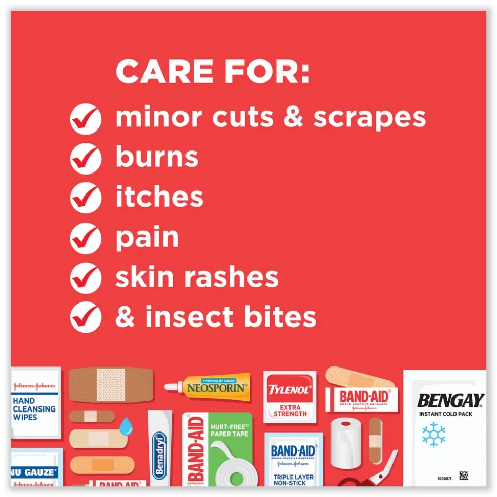 Johnson & Johnson Red Cross 160-Piece All-Purpose First Aid Kit