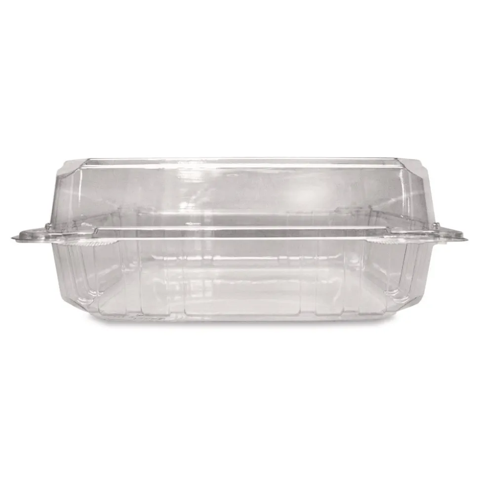 Karat PET Plastic Hinged Container 9 x 9 x 3.6 Clear Plastic 100/Pack 2 Packs/Carton