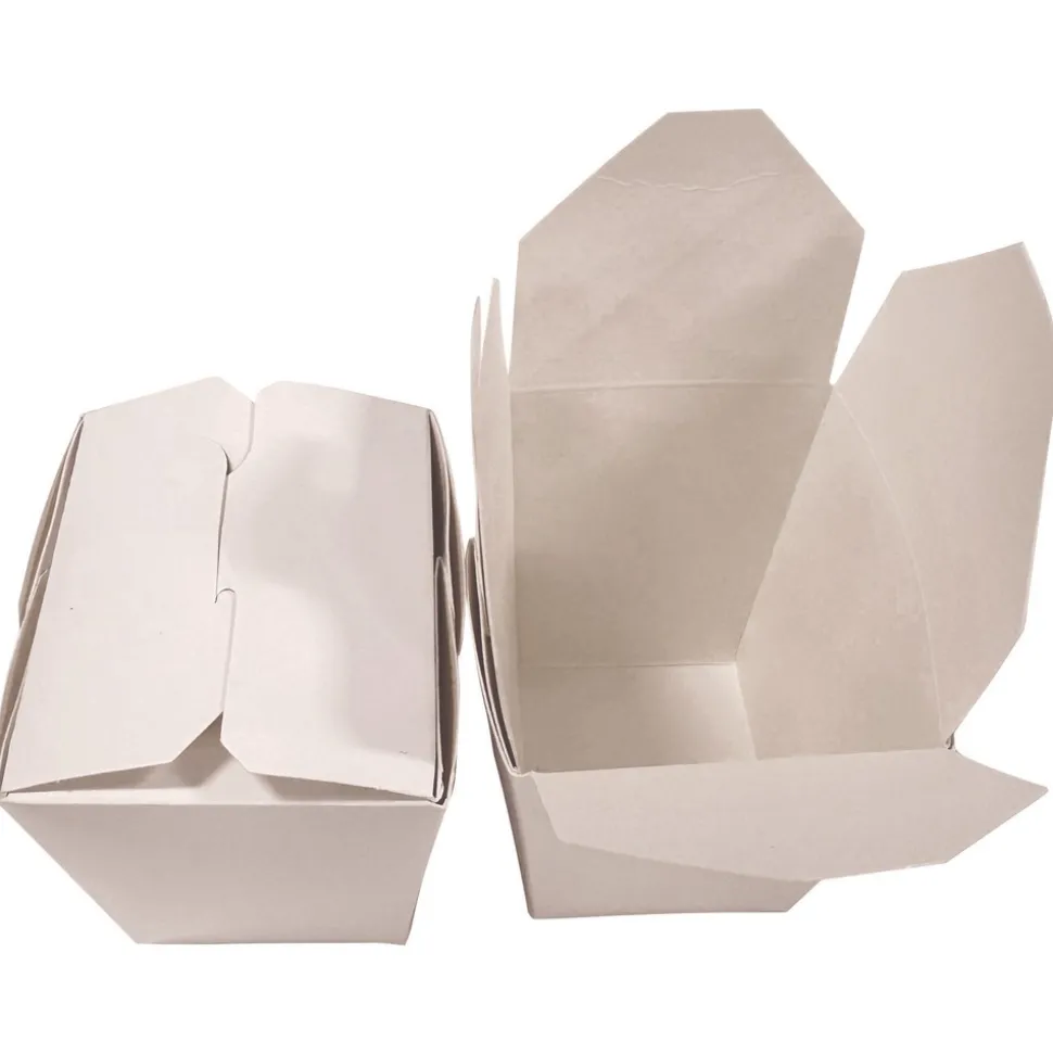 Kari-Out 4 in. x 3.69 in. x 4.55 in. 32 oz. Paper Food Pail - White (400/Carton)