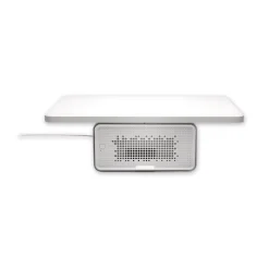 Kensington FreshView Wellness 22.5 in. x 11.5 in. x 5.4 in. Supports 200 lbs. Monitor Stand with Air Purifier, For 27-in Monitors - White