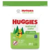 Kimberly-Clark Natural Care 3.88 in. x 6.6 in. 1-Ply Sensitive Baby Wipes - Unscented White (552/Carton)