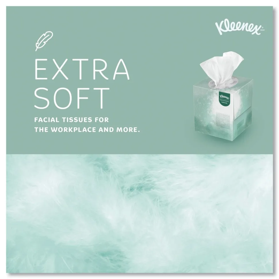 Kleenex Naturals 2-Ply Facial Tissues - White (90 Sheets/Box, 36 Boxes/Carton)