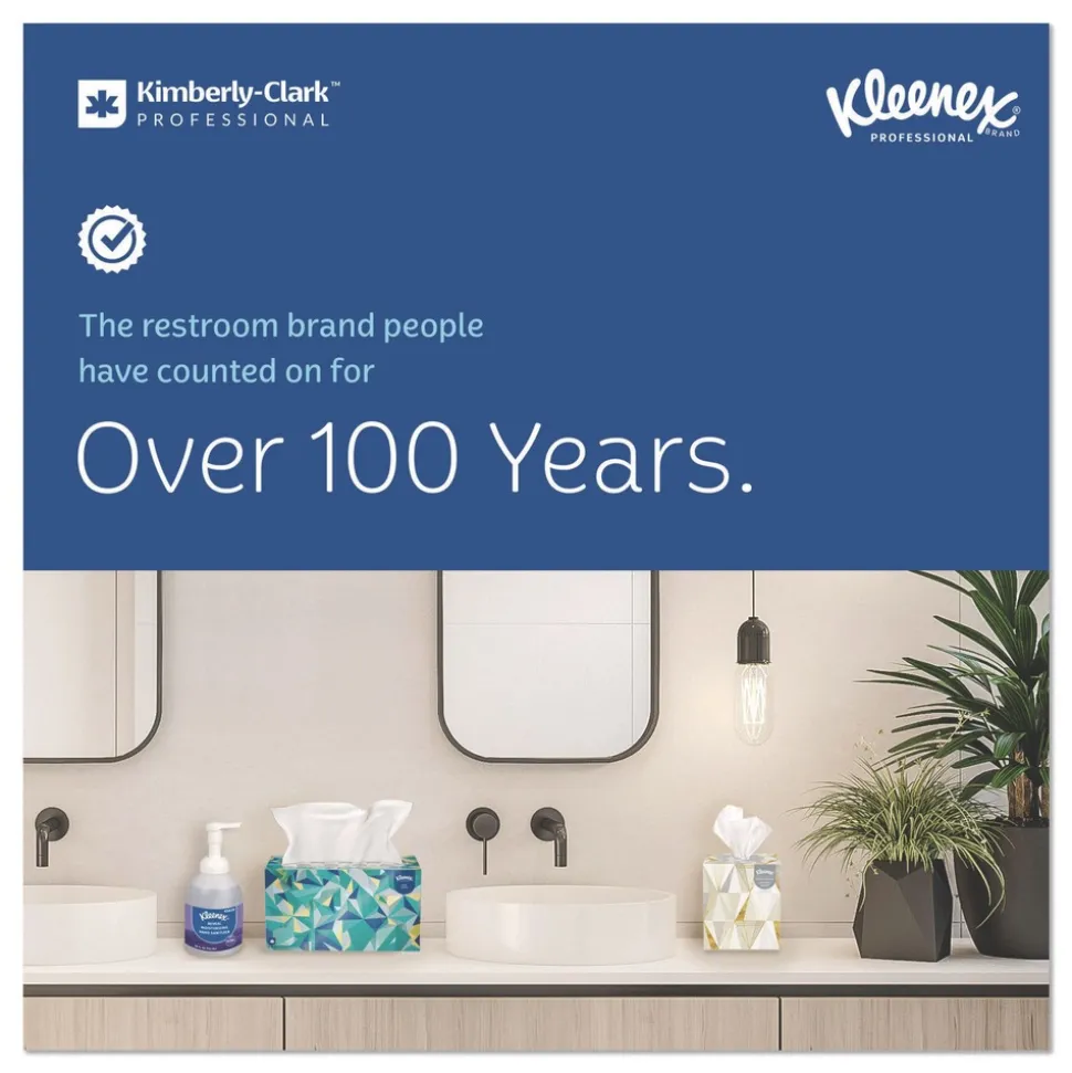 Kleenex 1-Ply 7.5 in. x 700 ft. Hard Roll Paper Towels with Premium Absorbency Pockets - White with Gray Core (6/Carton)