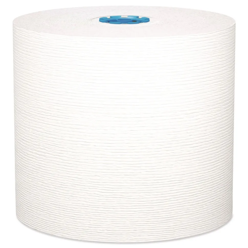 Kleenex 1-Ply 7.5 in. x 700 ft. Hard Roll Paper Towels with Premium Absorbency Pockets - White with Blue Core (6/Carton)