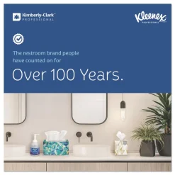 Kleenex 1-Ply 7.5 in. x 700 ft. Hard Roll Paper Towels with Premium Absorbency Pockets - White with Blue Core (6/Carton)