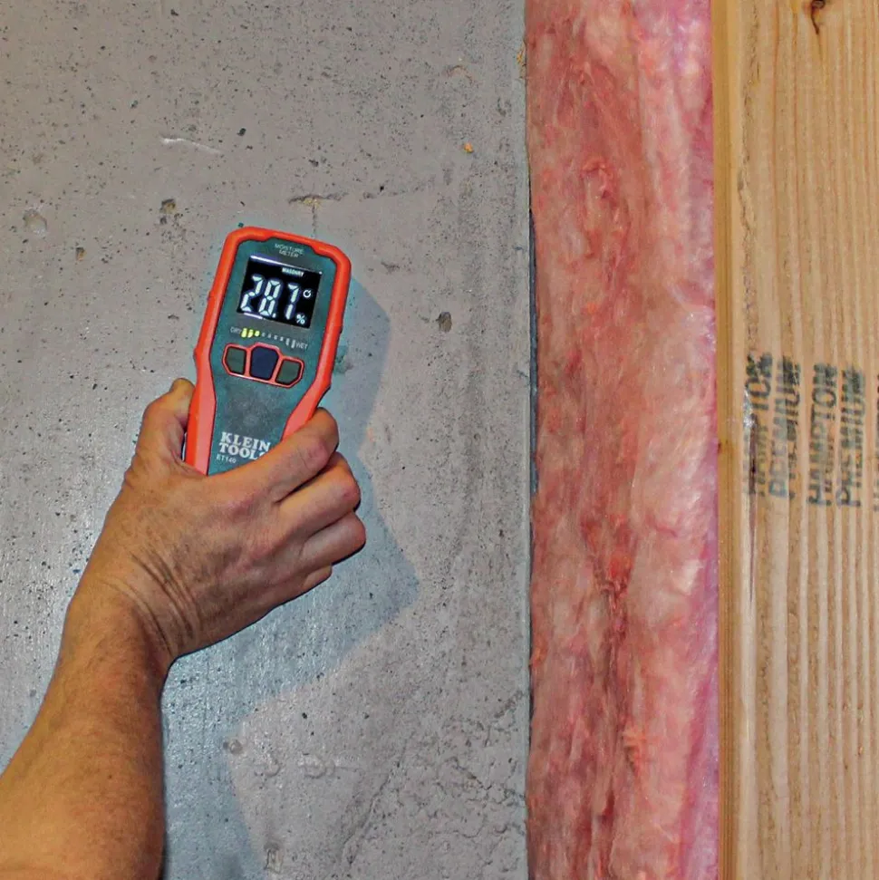 Klein Tools Pinless Moisture Meter for Drywall, Wood, and Masonry