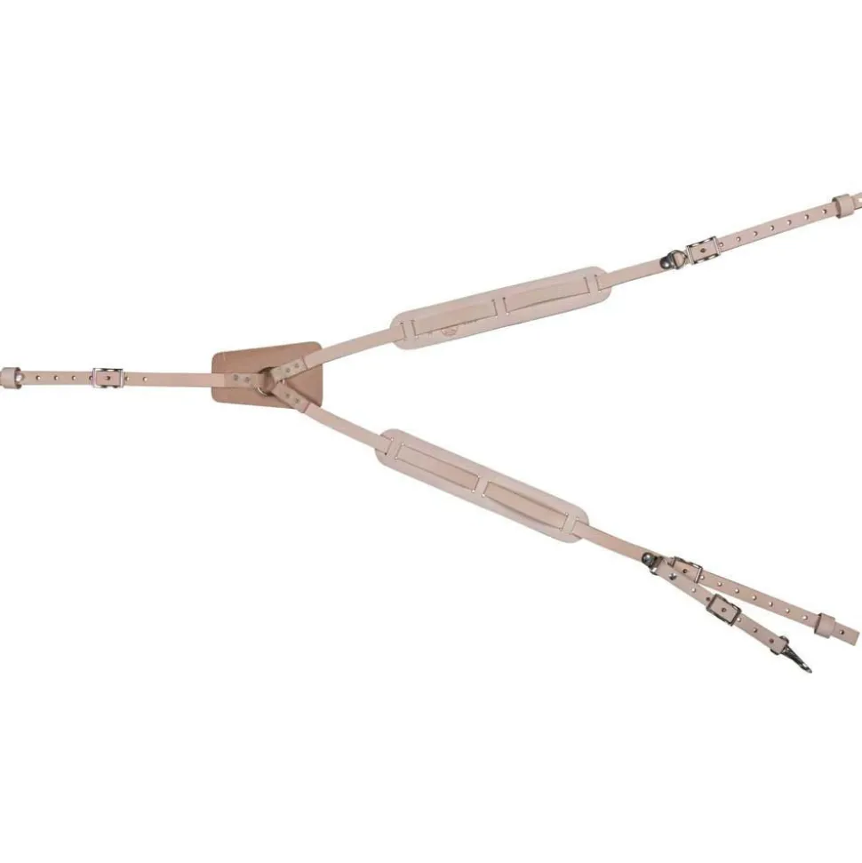 Klein Tools Soft Leather Work Belt Suspenders - One Size, Light Brown