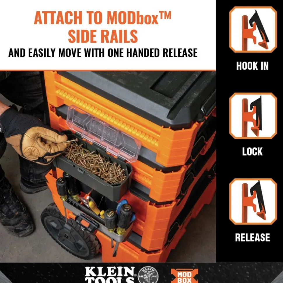 Klein Tools MODbox Parts Bin Rail Attachment