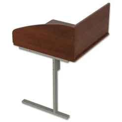 Linea Italia 31.25 in. x 23.25 in. x 45.25 in. 1-Leg Study Carrell Add On - Cherry