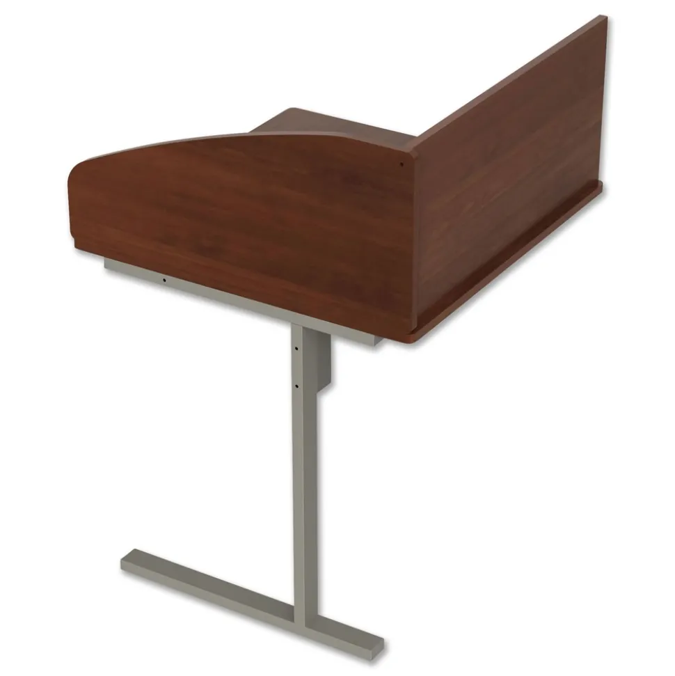 Linea Italia 31.25 in. x 23.25 in. x 45.25 in. 1-Leg Study Carrell Add On - Cherry