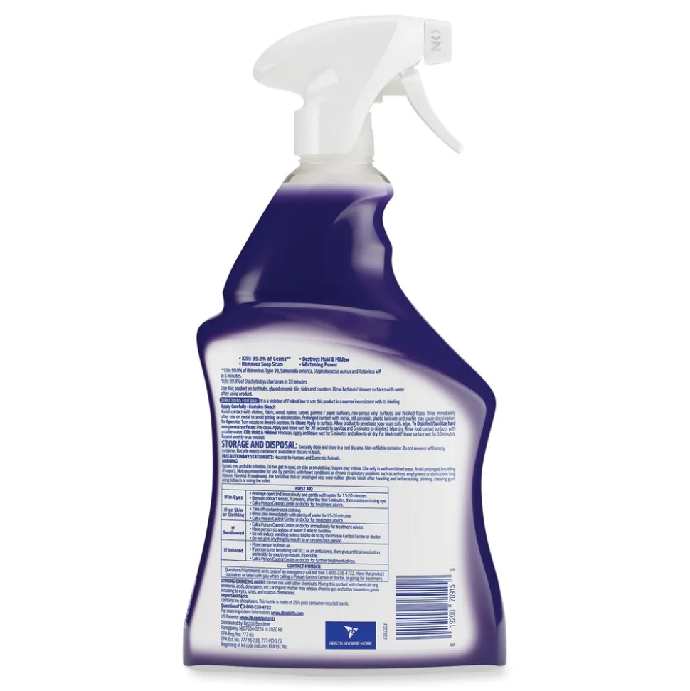 LYSOL Brand 32 oz. Spray Bottle Mold and Mildew Remover with Bleach (12/Carton)
