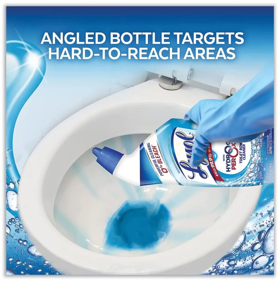 LYSOL Brand 24 oz Toilet Bowl Cleaner with Hydrogen Peroxide - Ocean Fresh Scent (9/Carton)