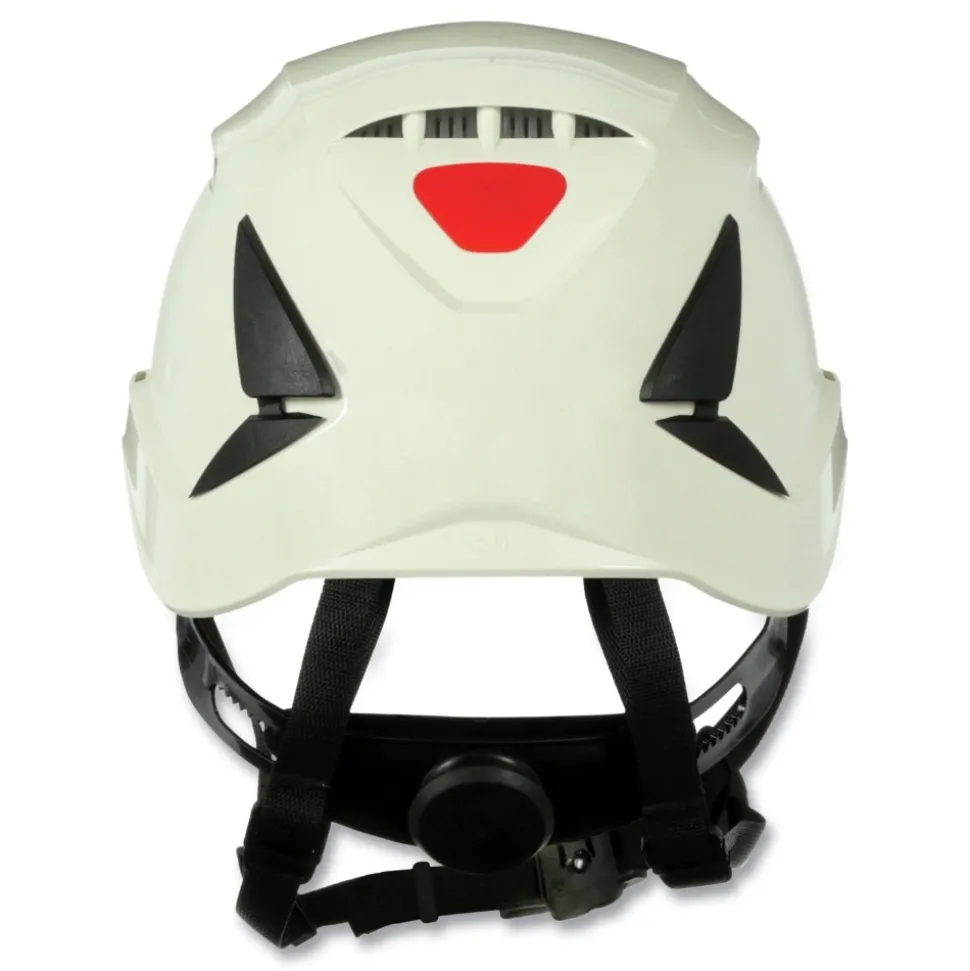 3M SecureFit X5000 Series Vented 6-Point Pressure Diffusion Ratchet Suspension Safety Helmet - White