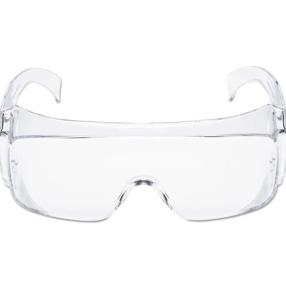 3M Tour Guard V Safety Glasses - One Size Fits Most, Clear Frame/Lens (20/Box)
