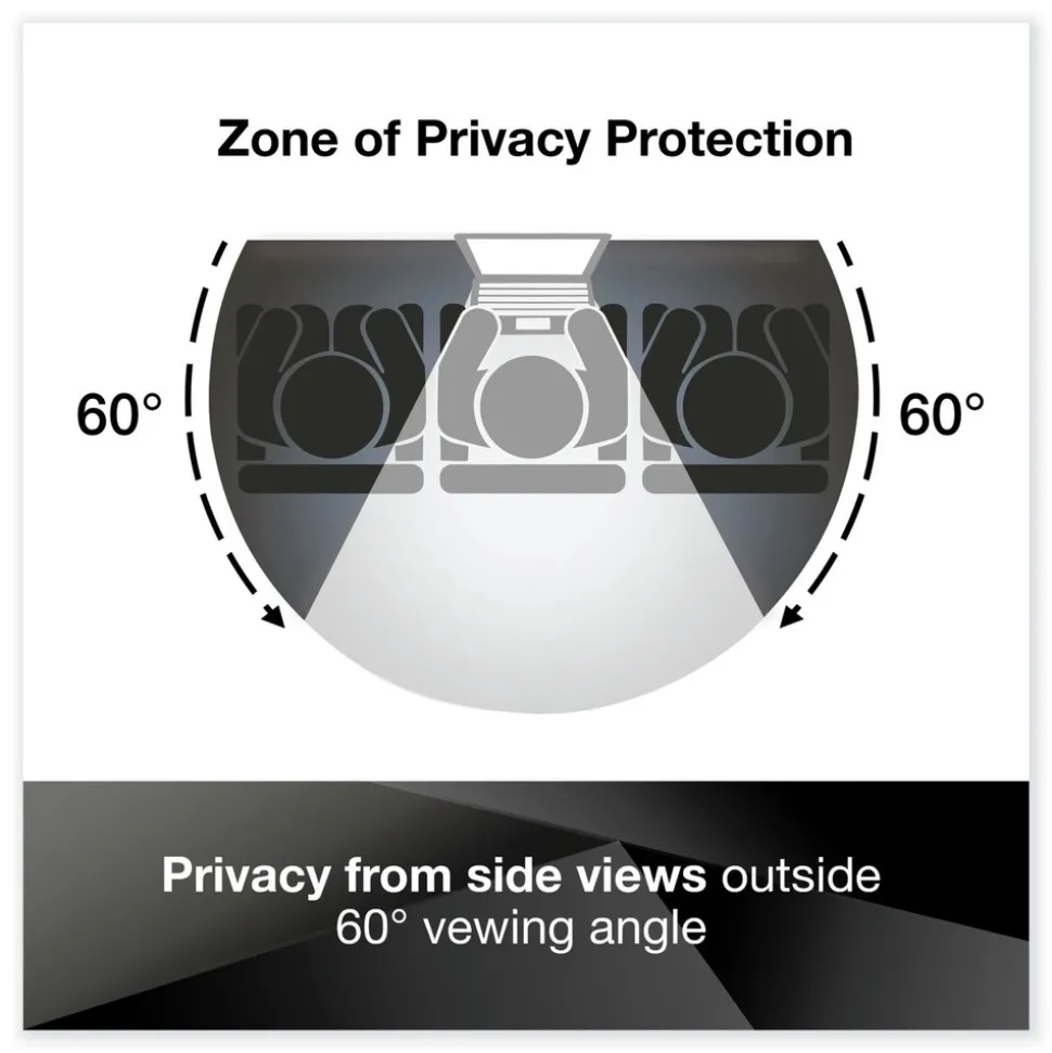 3M 16:9 Aspect Ratio Comply Magnetic Attach Privacy Filter for 24 in. Widescreen Flat Panel Monitor