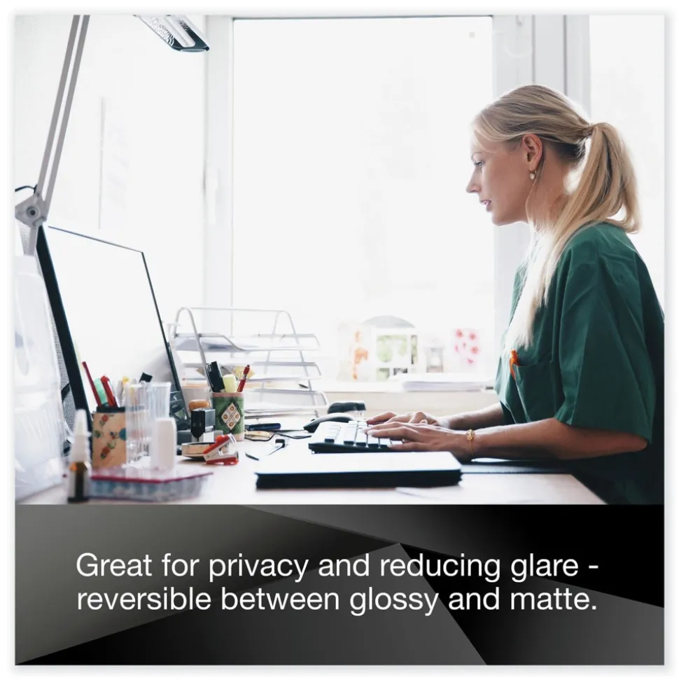 3M 16:9 Aspect Ratio Comply Magnetic Attach Privacy Filter for 24 in. Widescreen Flat Panel Monitor