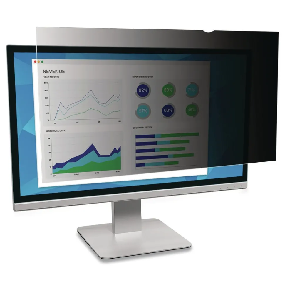 3M 16:9 Aspect Ratio Frameless Blackout Privacy Filter for 27 in. Widescreen Flat Panel Monitor