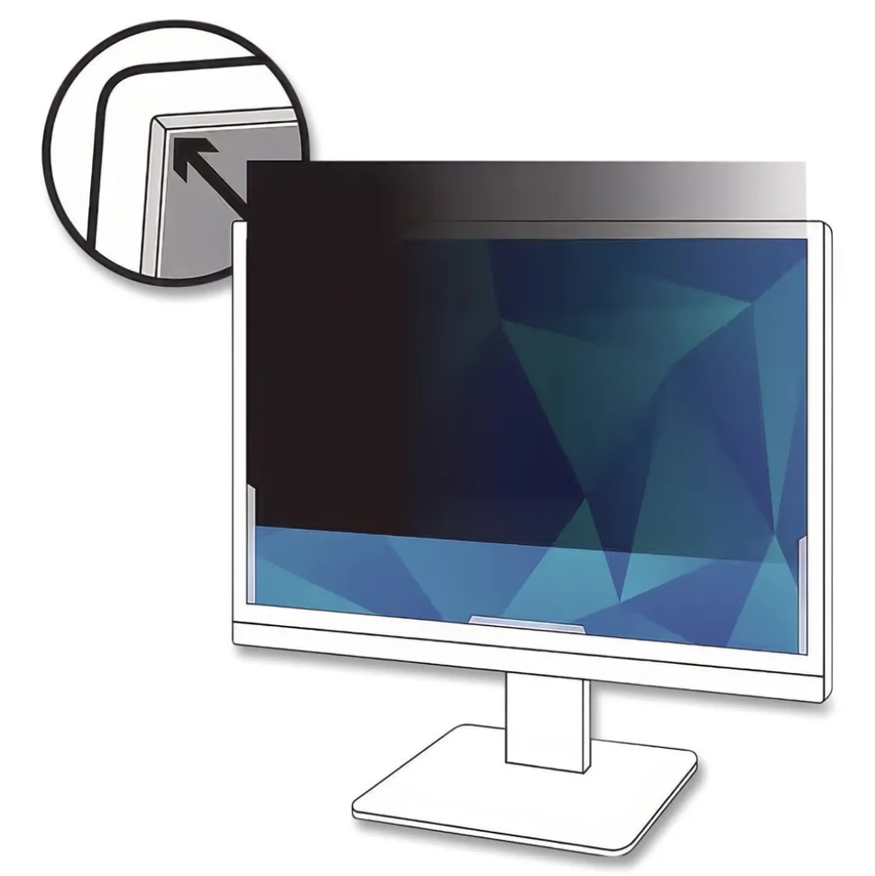 3M 16:9 Aspect Ratio Frameless Blackout Privacy Filter for 27 in. Widescreen Flat Panel Monitor