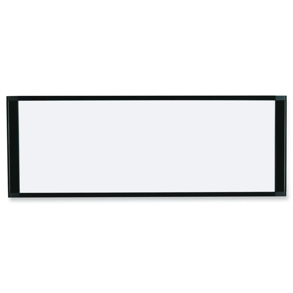 MasterVision 36 in. x 18 in. Cubicle Workstation Dry Erase Board - White Surface/Black Aluminum Frame