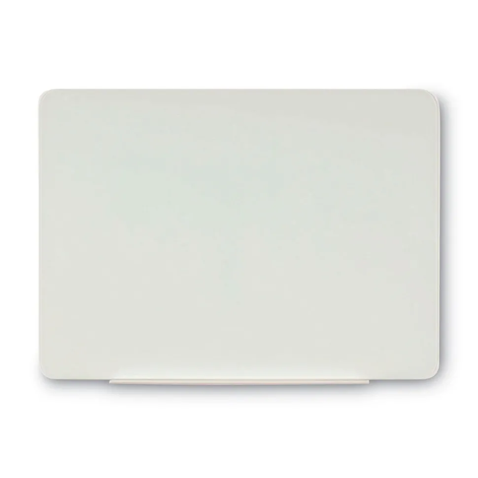 MasterVision 36 in. x 24 in. Magnetic Glass Dry Erase Board - Opaque White