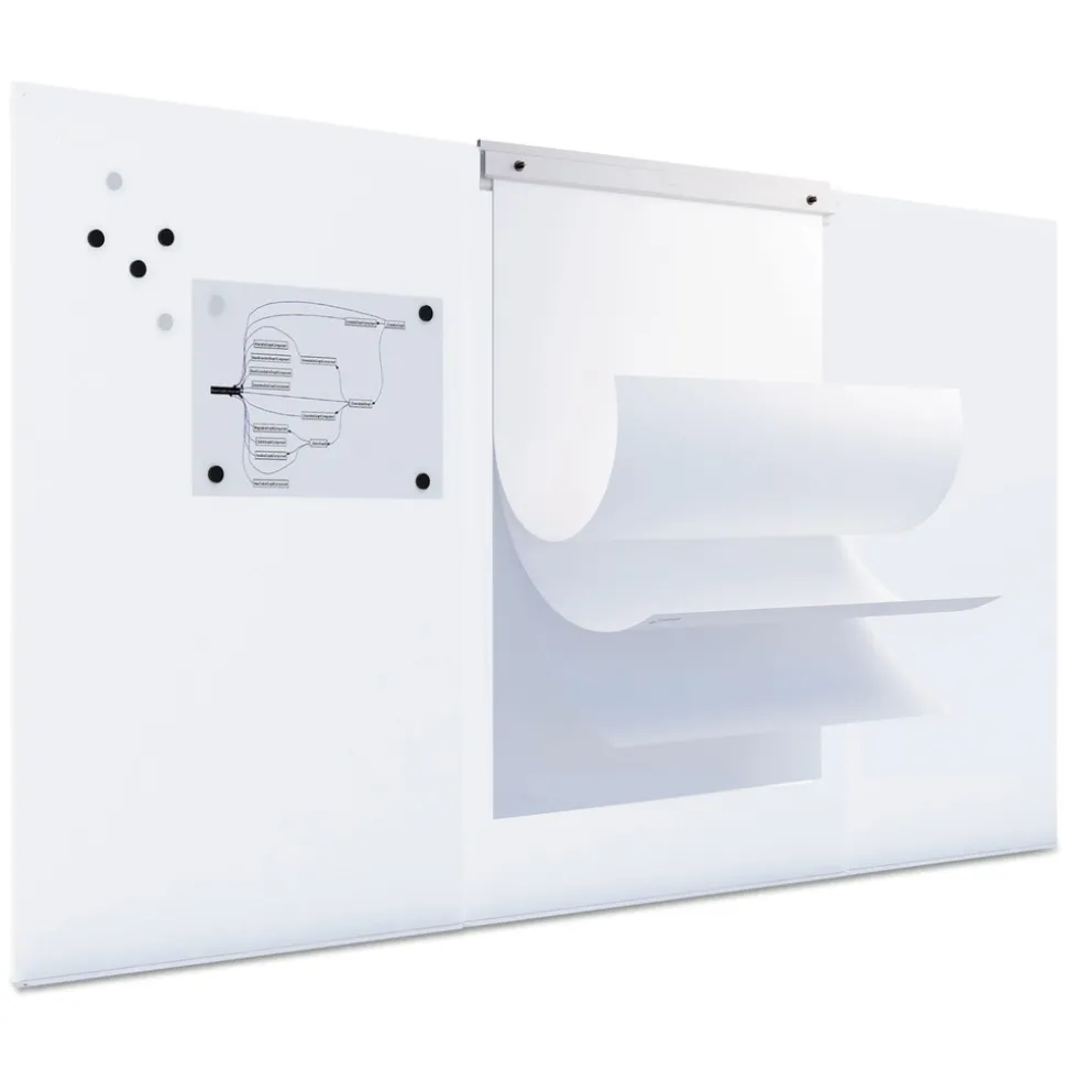 MasterVision 29-1/2 in. x 45 in. Magnetic Dry Erase Tile Board - White