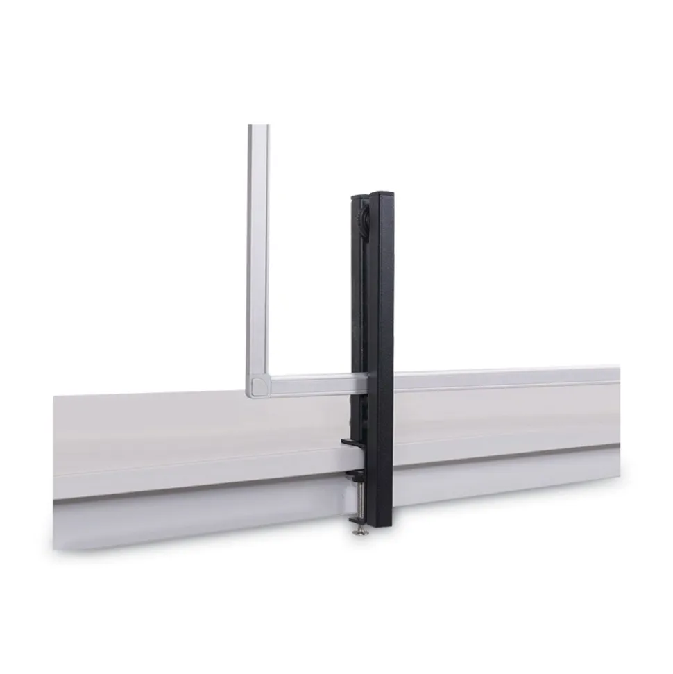 MasterVision Protector Series 35.4 in. x 0.16 in. x 23.6 in. Glass Aluminum Desktop Divider - Clear (1/Carton)