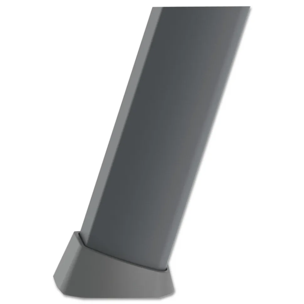 MasterVision Quantum Heavy Duty 35.62 in. - 61.22 in. Plastic Display Easel - Black