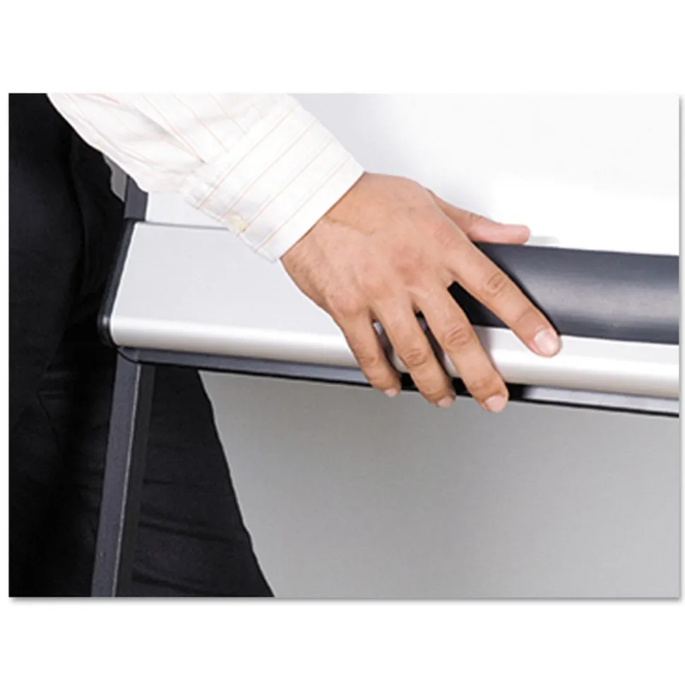 MasterVision Tripod Extension Bar 69 in. to 78 in. High Magnetic Dry-Erase Easel - Black/Silver