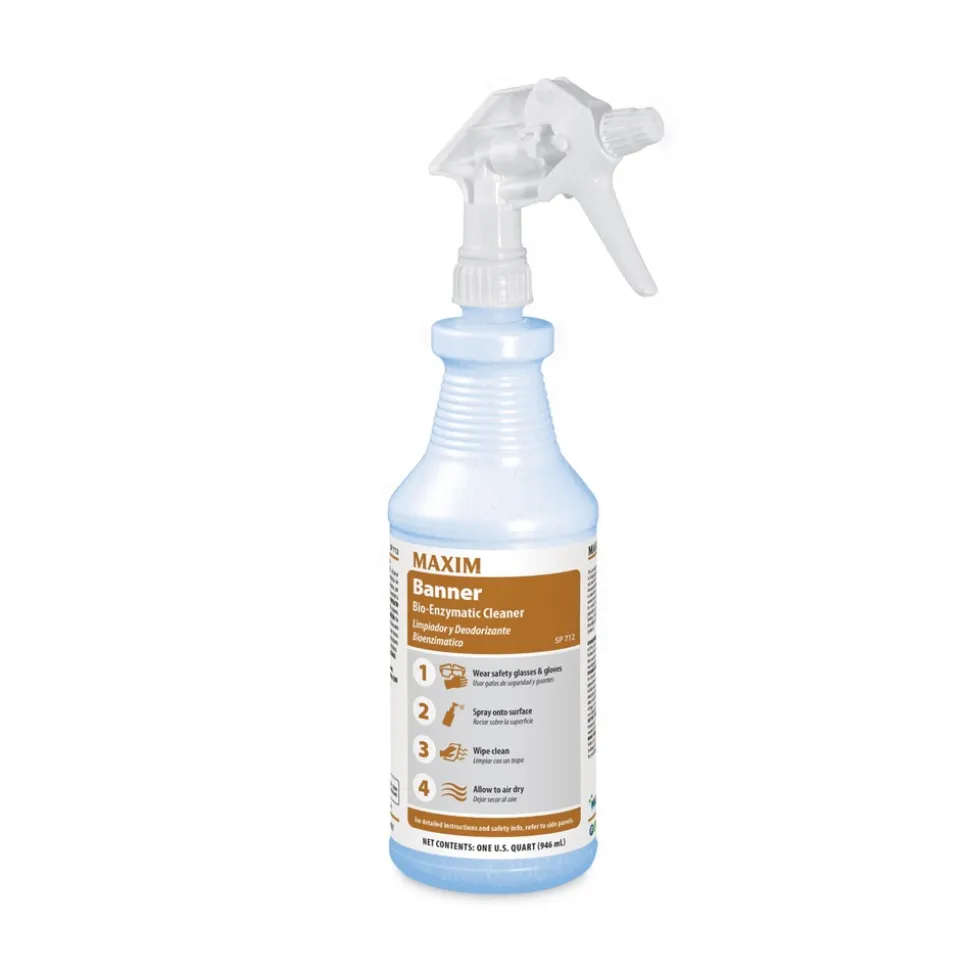 Maxim Banner 32 oz. Bottle Safe-to-Ship Bio-Enzymatic Cleaner - Fresh Scent (6/Carton)
