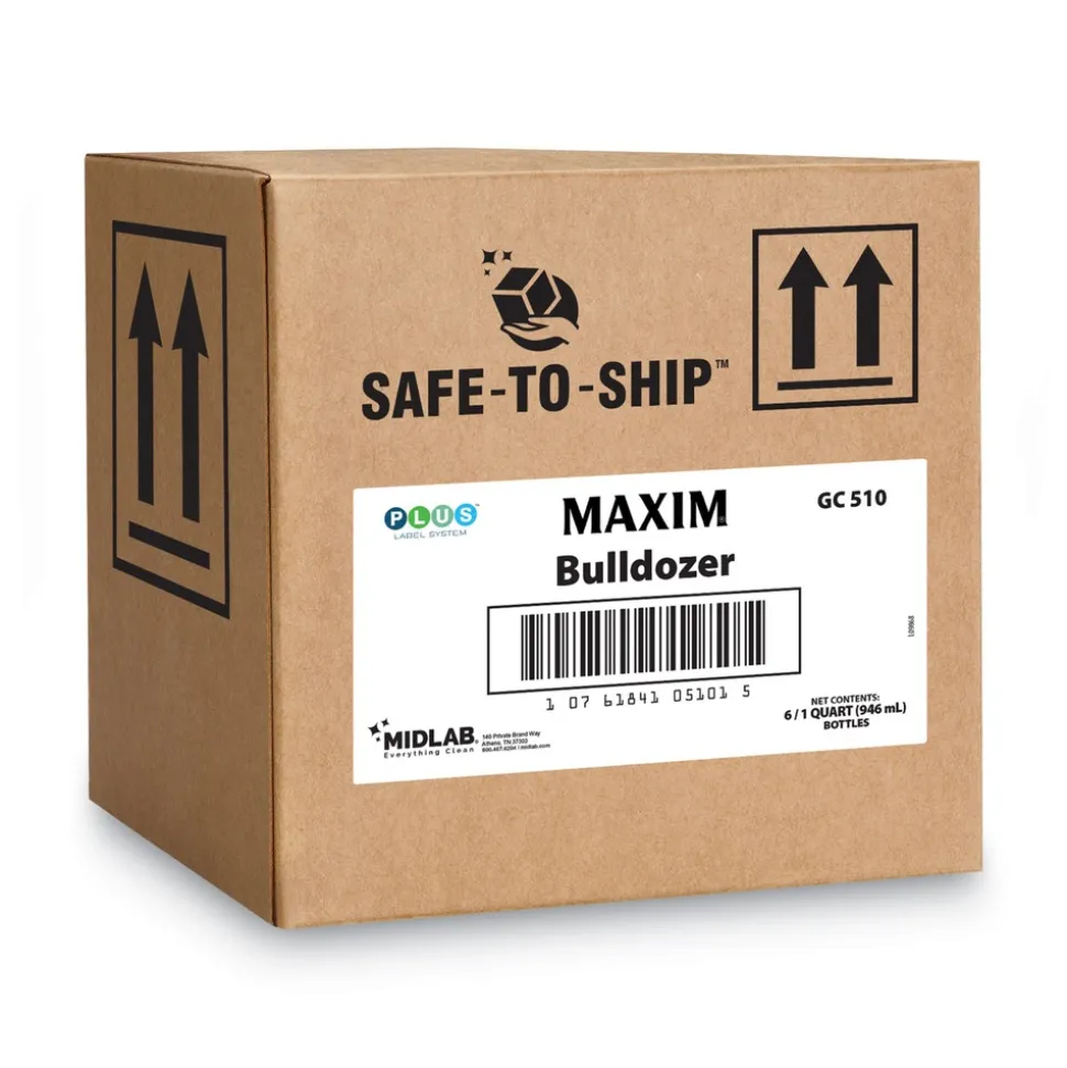 Maxim Bulldozer 32 oz. Safe-to-Ship Cleaner/Degreaser RTU - Lemon Scent (6/Carton)