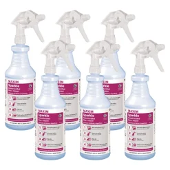 Maxim 32 oz. Bottle Safe-to-Ship RTU Sparkle Glass Cleaner (6/Carton)