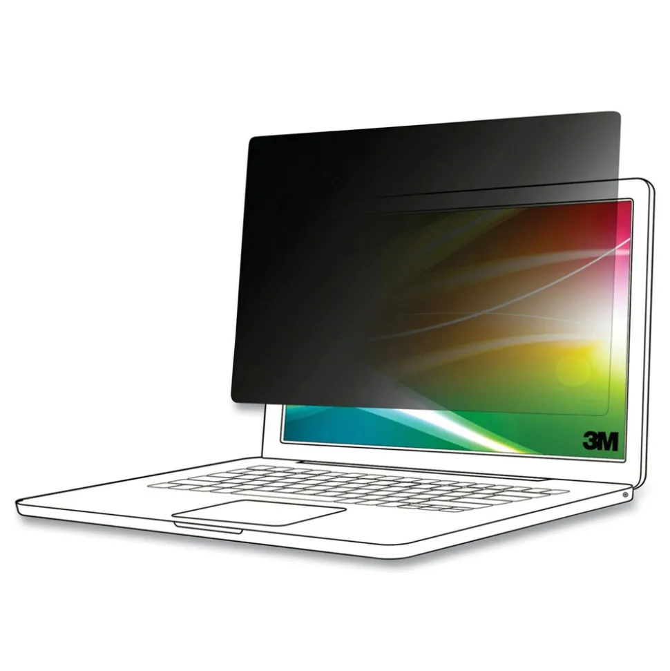 3M Bright Screen Privacy Filter for 14 in. Bezel Widescreen 16:9 Aspect Ratio Fits Laptop/2-in-1