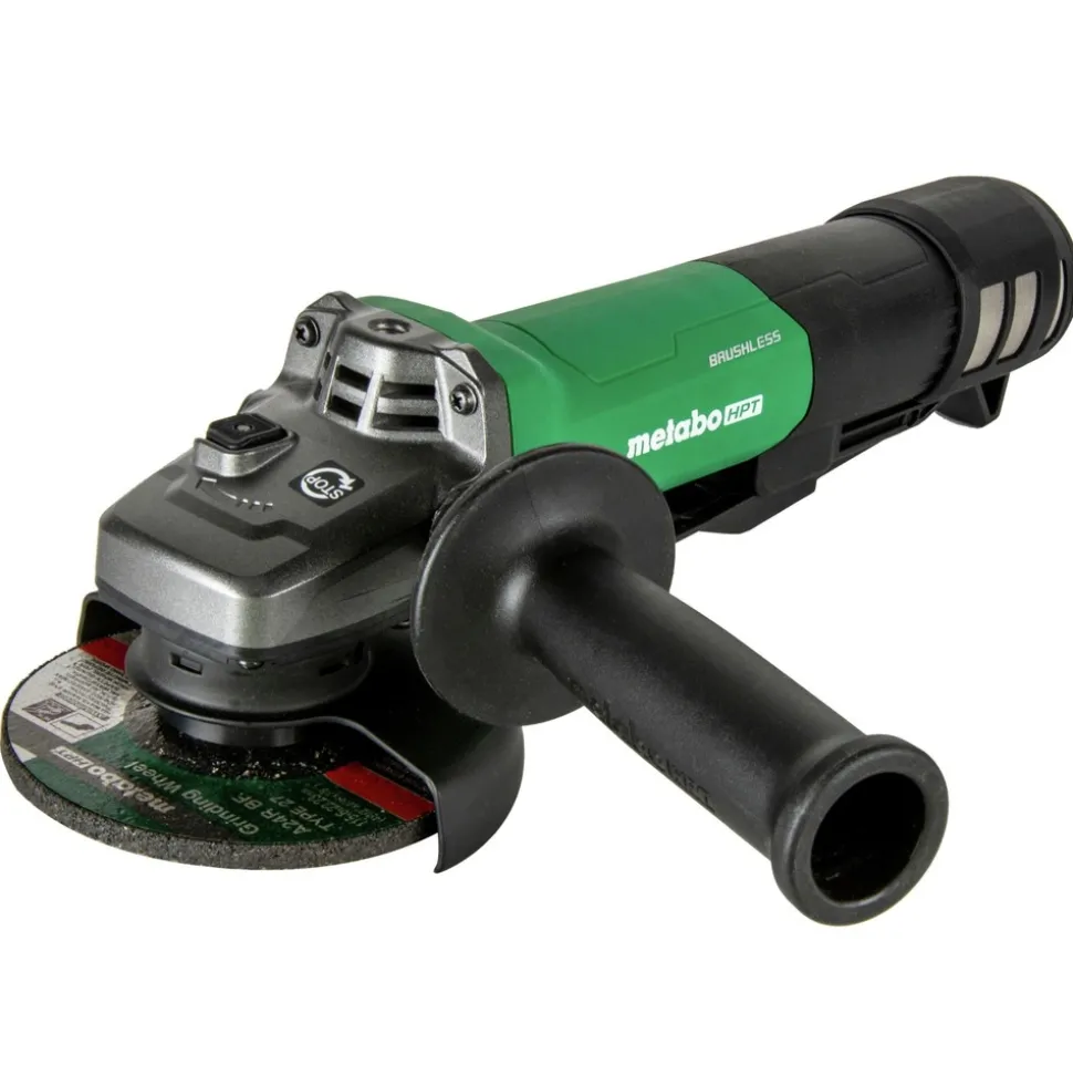Metabo HPT 12 Amp Brushless Paddle Switch 5 in. Corded Disc Grinder with Brake