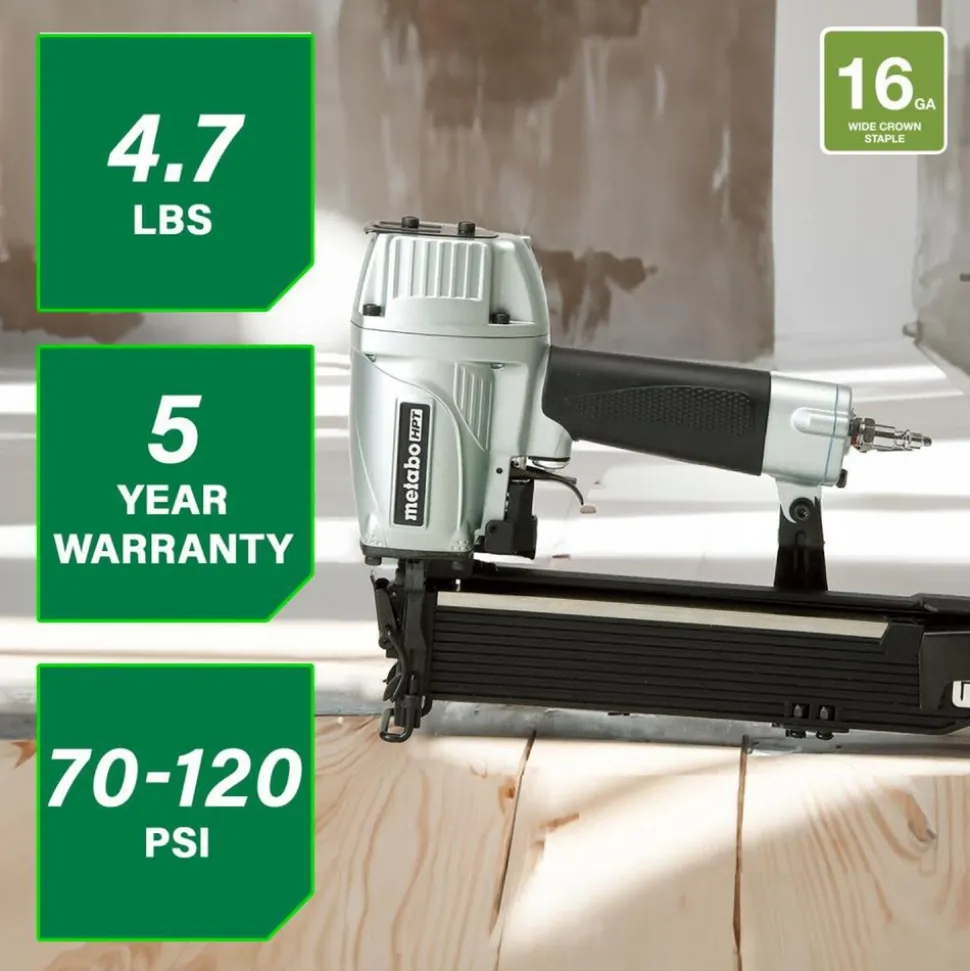 Metabo HPT N5021AM 16-Gauge 15/16 in. Wide Crown Stapler