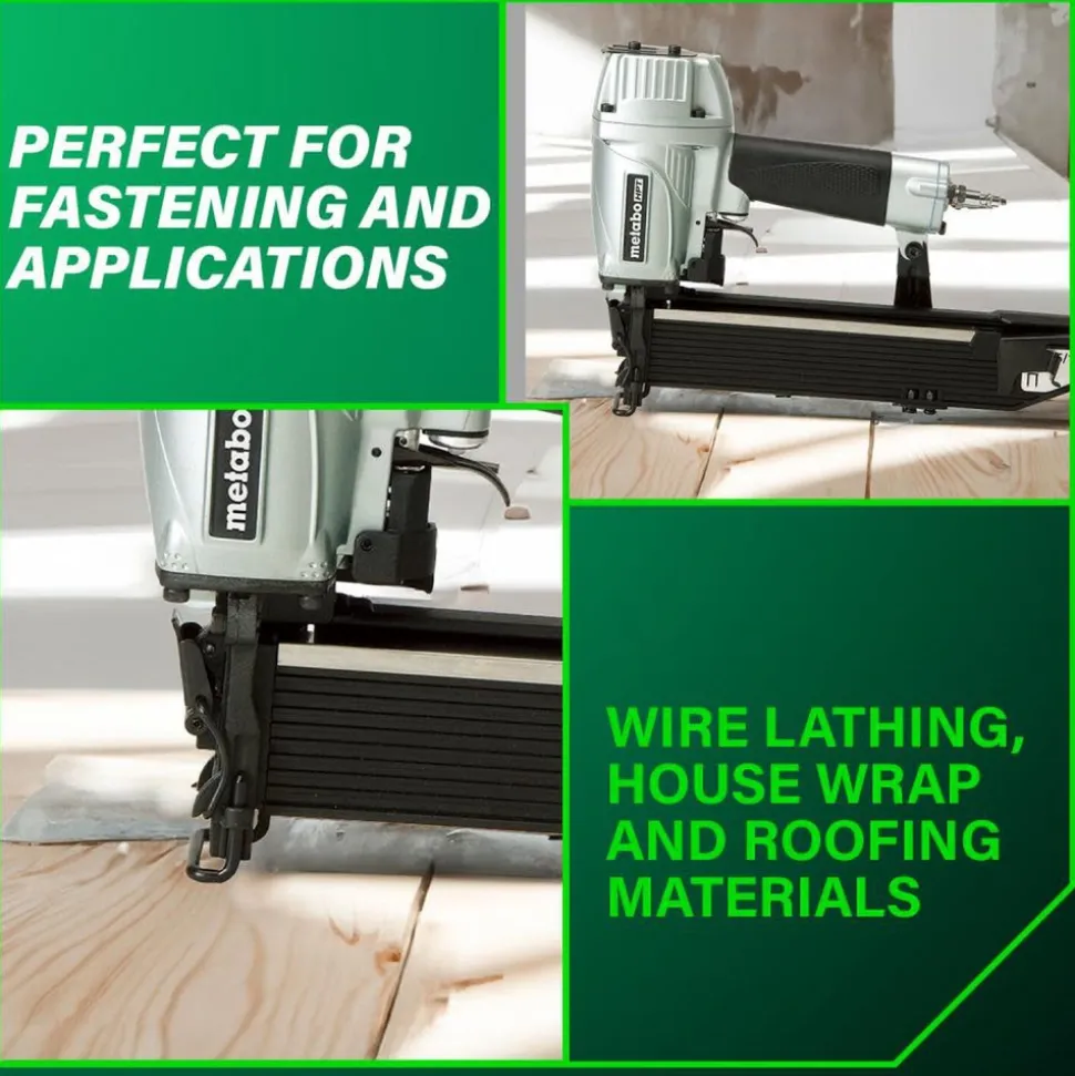 Metabo HPT N5021AM 16-Gauge 15/16 in. Wide Crown Stapler