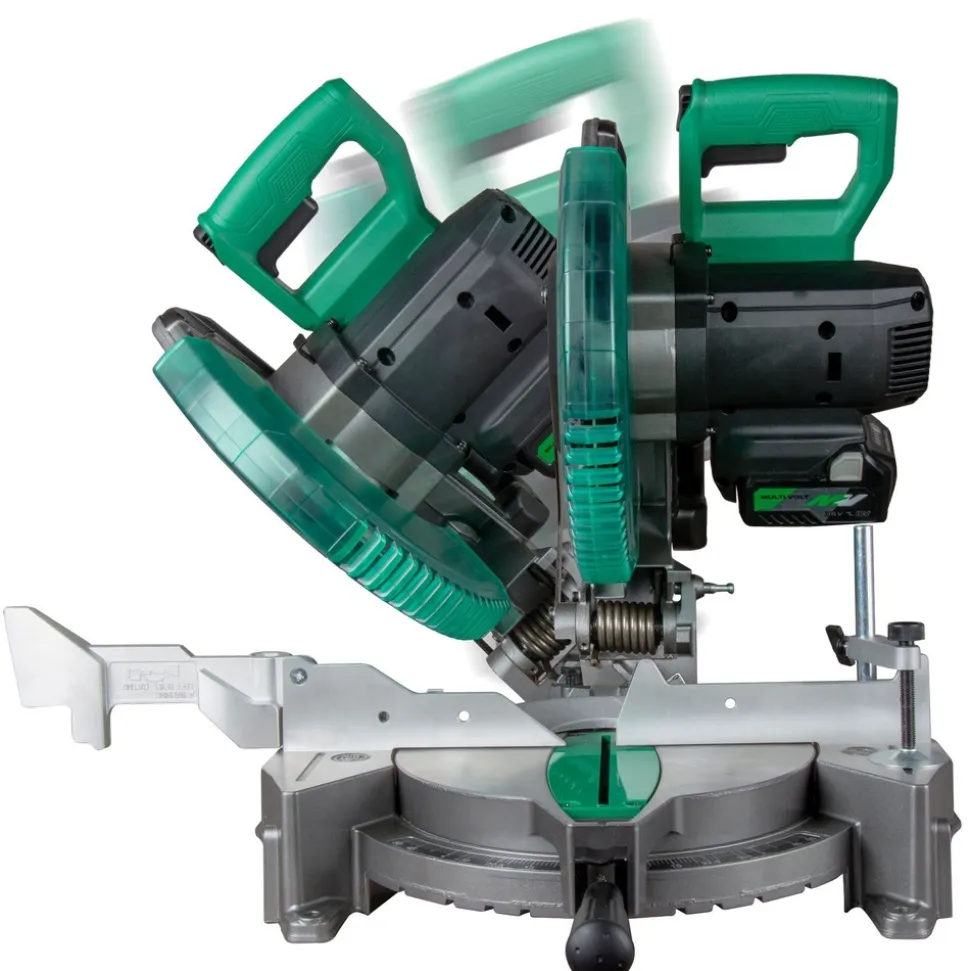 Metabo HPT 18V MultiVolt Brushless Lithium-Ion 10 in. Cordless Single Bevel Miter Saw Kit (5 Ah)