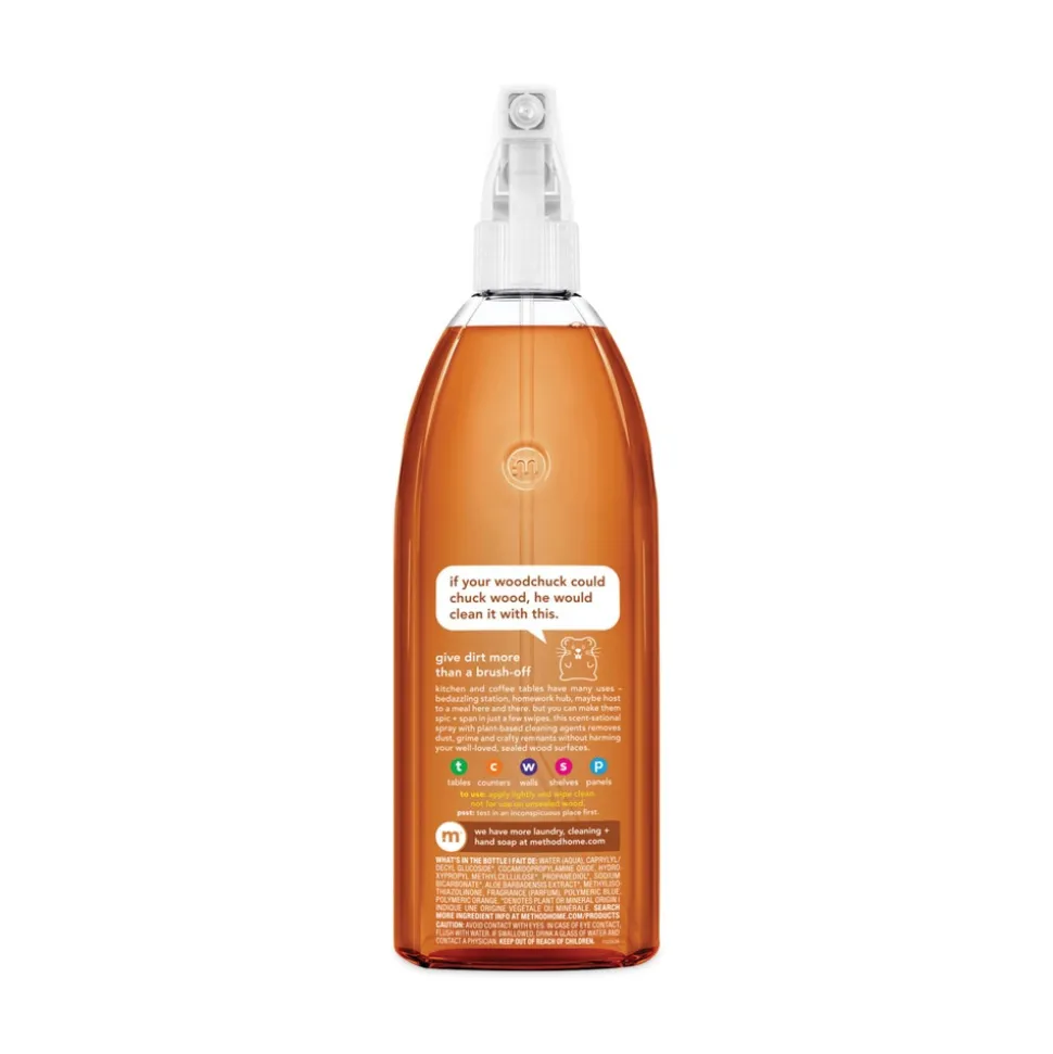 Method 28 oz Daily Wood Cleaner Spray Bottle (8/Carton)