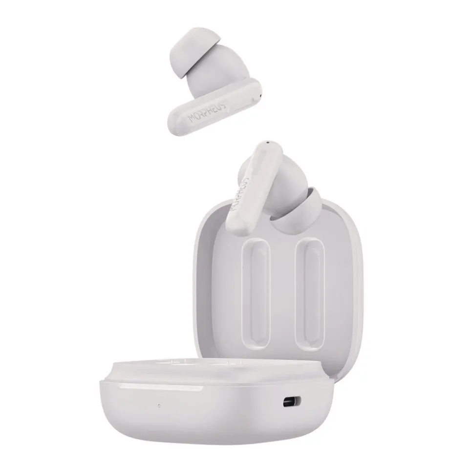 Morpheus 360 Nemesis ANC Wireless Noise Cancelling Earbuds - White