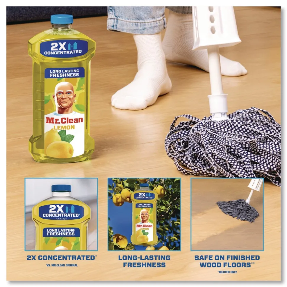 Mr. Clean 23 oz. Multi-Surface Antibacterial Cleaner - Lemon Scent (6/Carton)