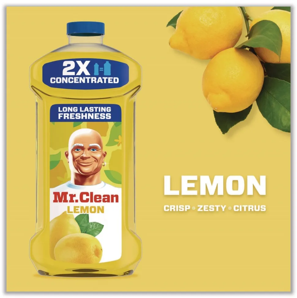 Mr. Clean 23 oz. Multi-Surface Antibacterial Cleaner - Lemon Scent (6/Carton)