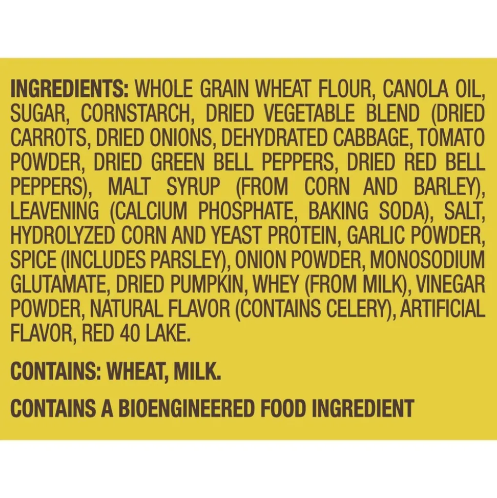 Nabisco 1.75 oz. Bag Wheat Thins Toasted Veggie Chips (60/Carton)