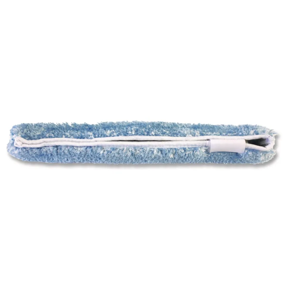 Nexstep Commercial Products MaxiPlus Combo Window Washer and Squeegee Microfiber Replacement Sleeve, 15.5-in Wide, Blue