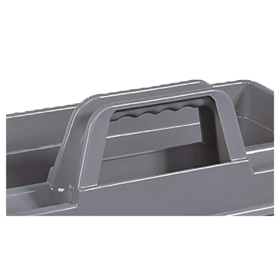 Nexstep Commercial Products MaxiRough Maid Caddies, 2 Compartments, 12 x 7, Gray