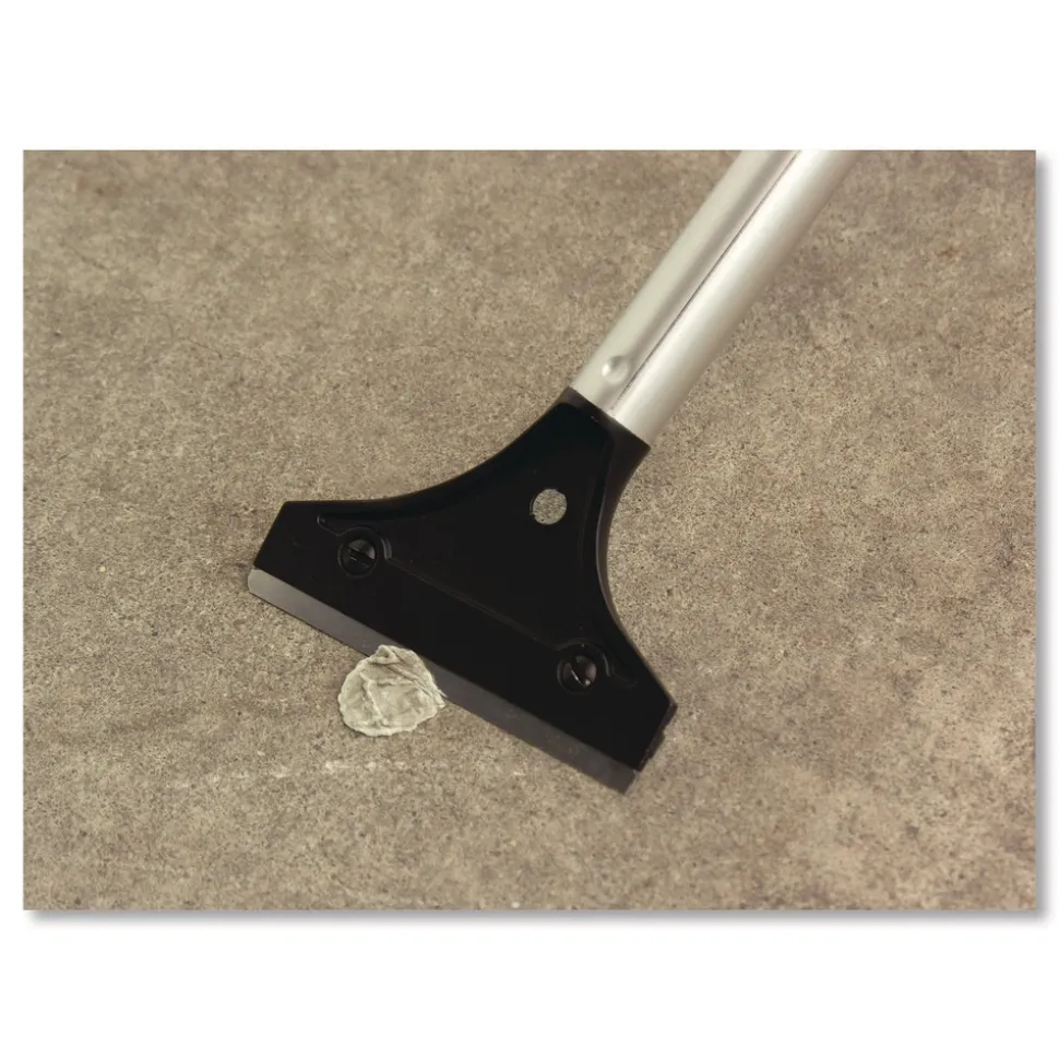 Nexstep Commercial Products MaxiPlus Window and Floor Scraper, 4-in Blade Width, 48-in Handle Length