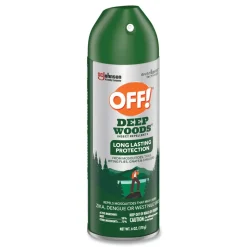 OFF! Deep Woods 6-Ounce Dry Insect Repellent Aerosol Spray - Neutral (12/Carton)