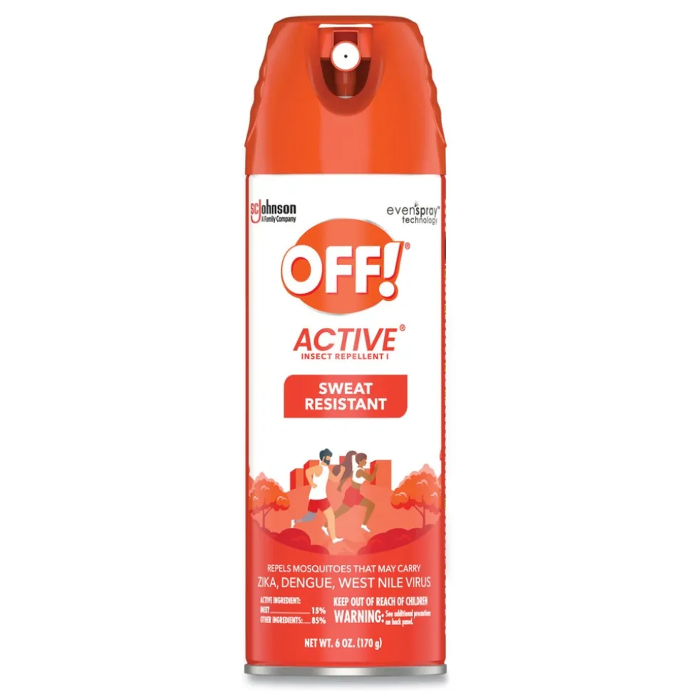 OFF! 6 oz ACTIVE Insect Repellent Aerosol Spray (12/Carton)