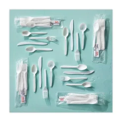 Pactiv Corp. Fieldware Mediumweight Spork Cutlery - White (1,000/Carton)