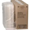 Pactiv Corp. 6.5 in. x 2.25 in. x 2.75 in. Plastic Hinged Lid Hot Dog Container - Clear (250/Carton)